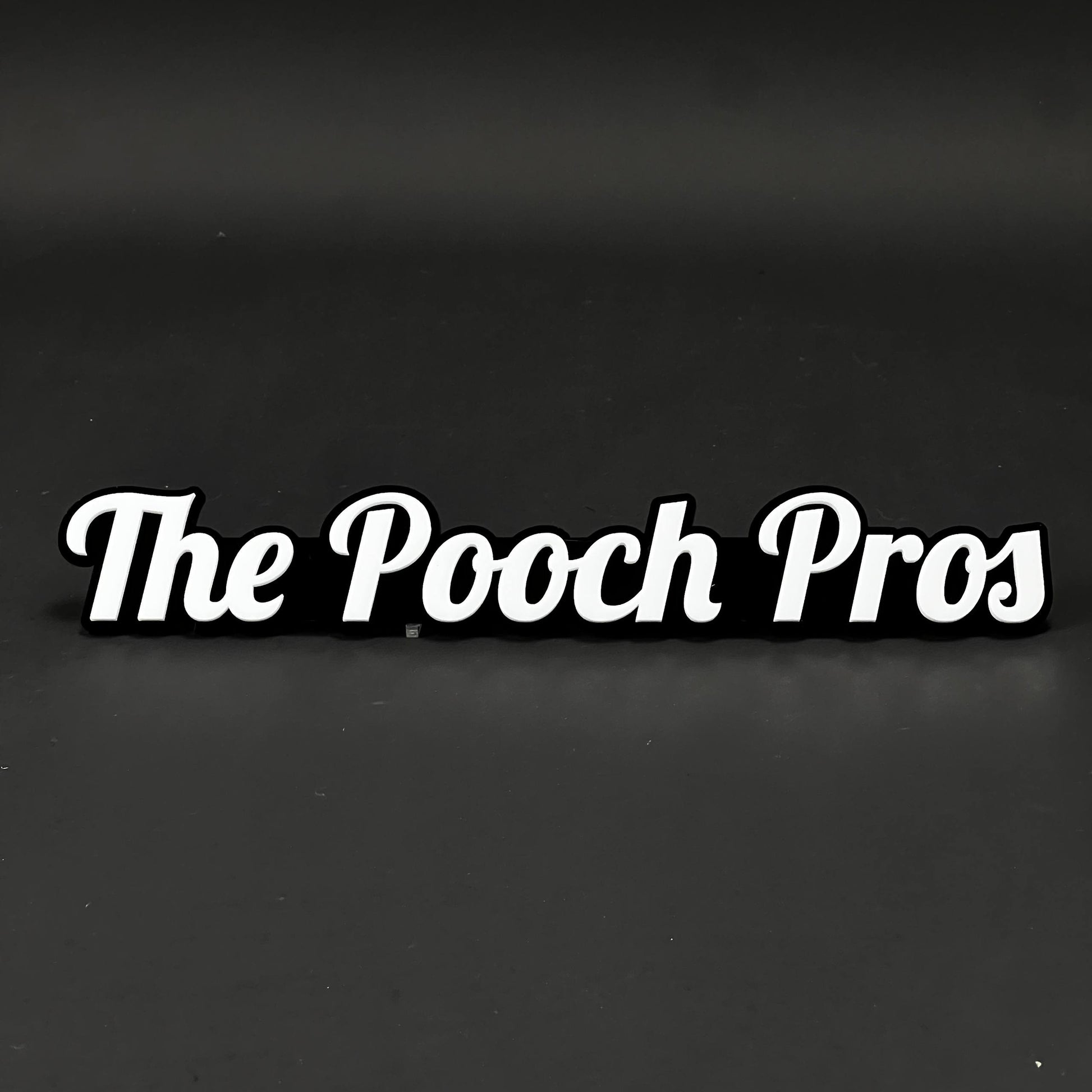 1PC The Pooch Pros 3D Acrylic Badge - Car Truck Emblem Fender Sticker