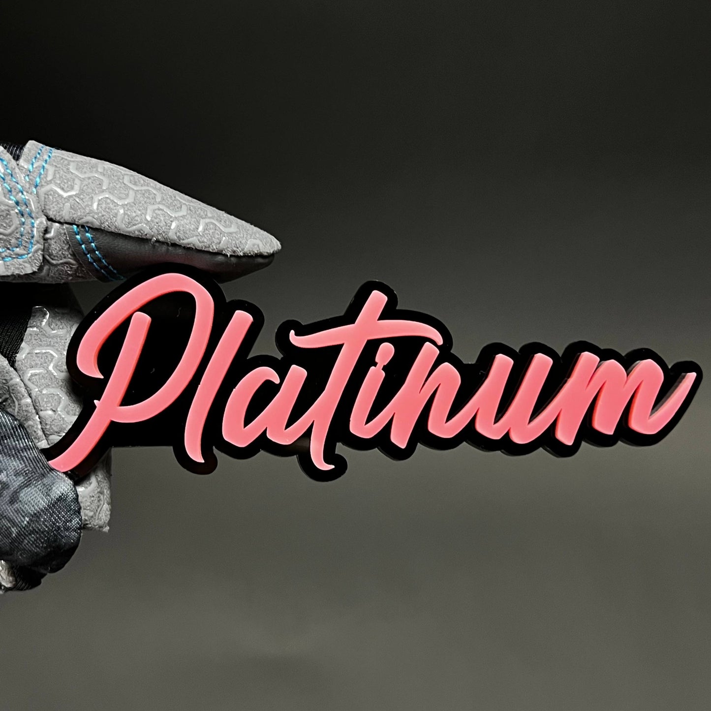 1PC Platinum 3D Acrylic Badge - Car Truck Emblem Fender Tailgate Trunk Sticker