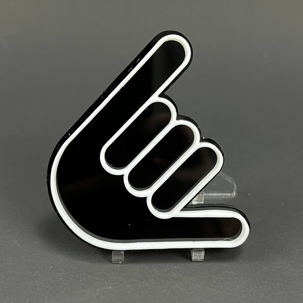 1PC Shaka Hand 3D Acrylic Badge - Car Truck Emblem Fender Tailgate Trunk Sticker