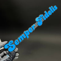 1PC Semper Fidelis 3D Acrylic Badge - Car Truck Emblem Fender Sticker