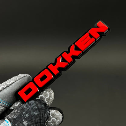 1PC Dokken 3D Acrylic Badge - Car Truck Emblem Fender Tailgate Trunk Sticker