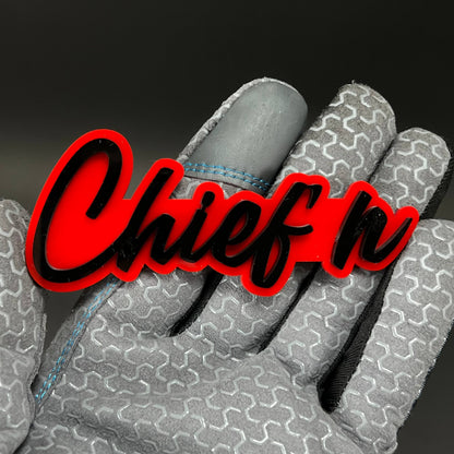 1PC Chief'n 3D Acrylic Badge - Car Truck Emblem Fender Tailgate Trunk Sticker