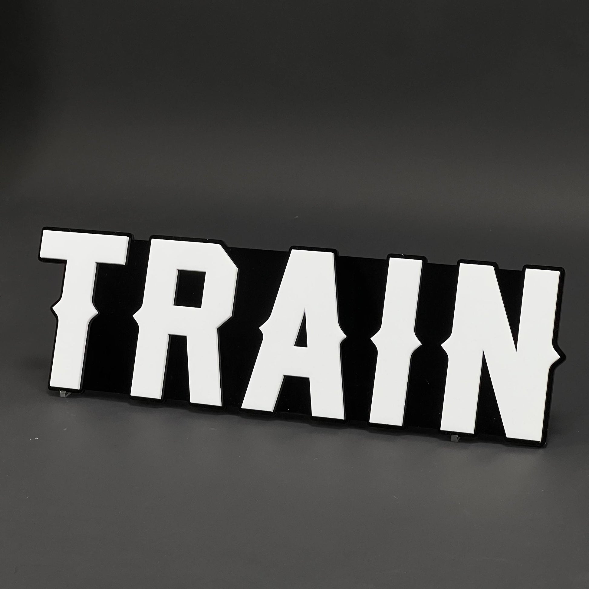 1PC TRAIN 3D Acrylic Badge - Car Truck Emblem Fender Tailgate Trunk Sticker