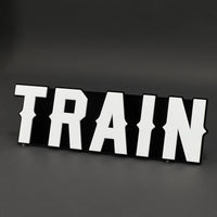1PC TRAIN 3D Acrylic Badge - Car Truck Emblem Fender Tailgate Trunk Sticker