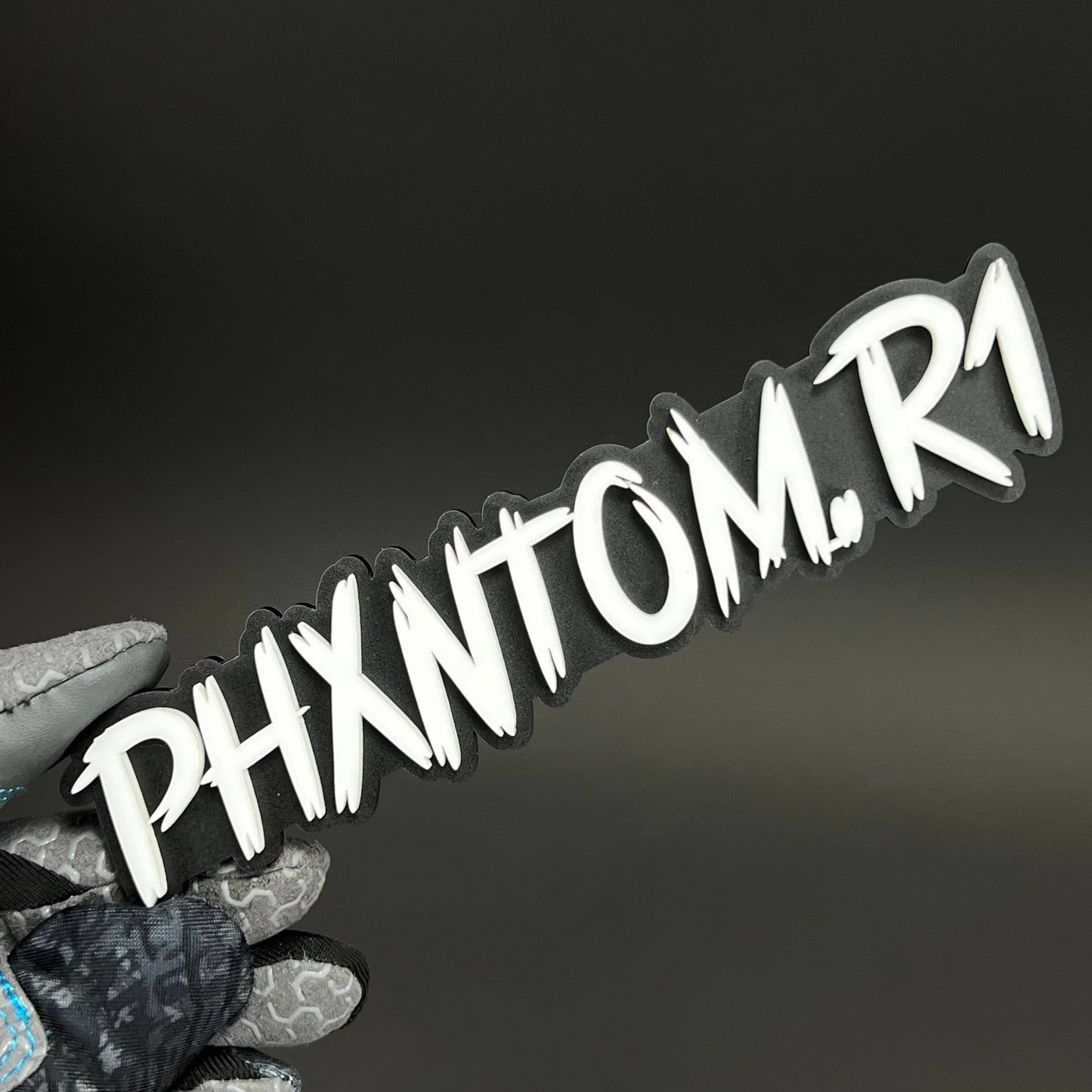 1PC PHXNTOM.R1 3D Acrylic Badge - Car Truck Emblem Fender Tailgate Trunk Sticker