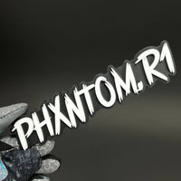 1PC PHXNTOM.R1 3D Acrylic Badge - Car Truck Emblem Fender Tailgate Trunk Sticker
