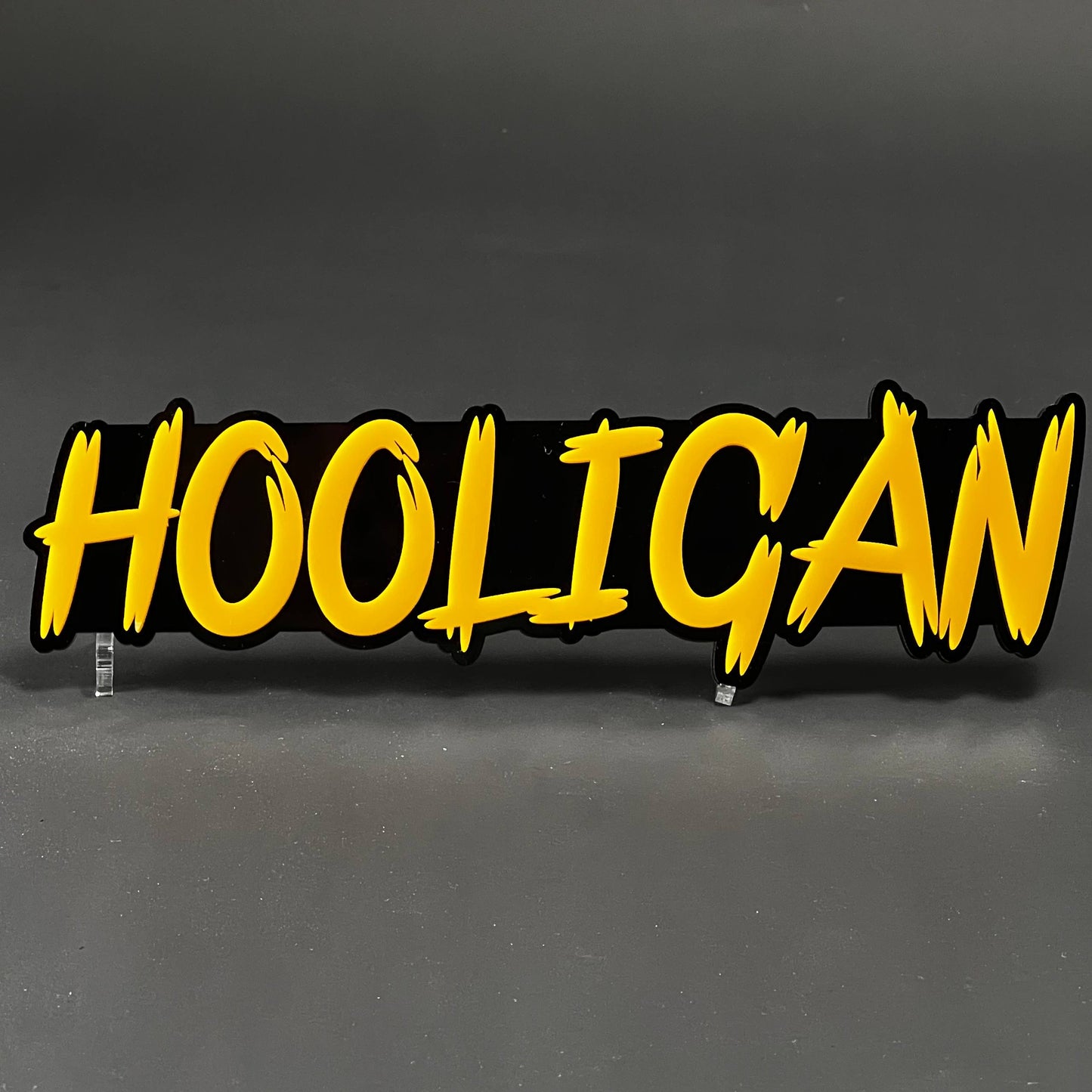 1PC HOOLIGAN 3D Acrylic Badge - Car Truck Emblem Fender Tailgate Trunk Sticker