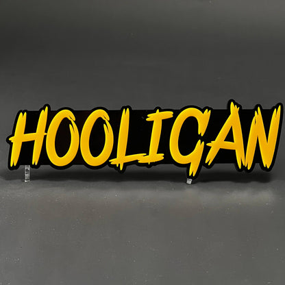 1PC HOOLIGAN 3D Acrylic Badge - Car Truck Emblem Fender Tailgate Trunk Sticker