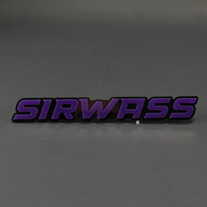 1PC SIRWASS 3D Acrylic Badge - Car Truck Emblem Fender Tailgate Trunk Sticker