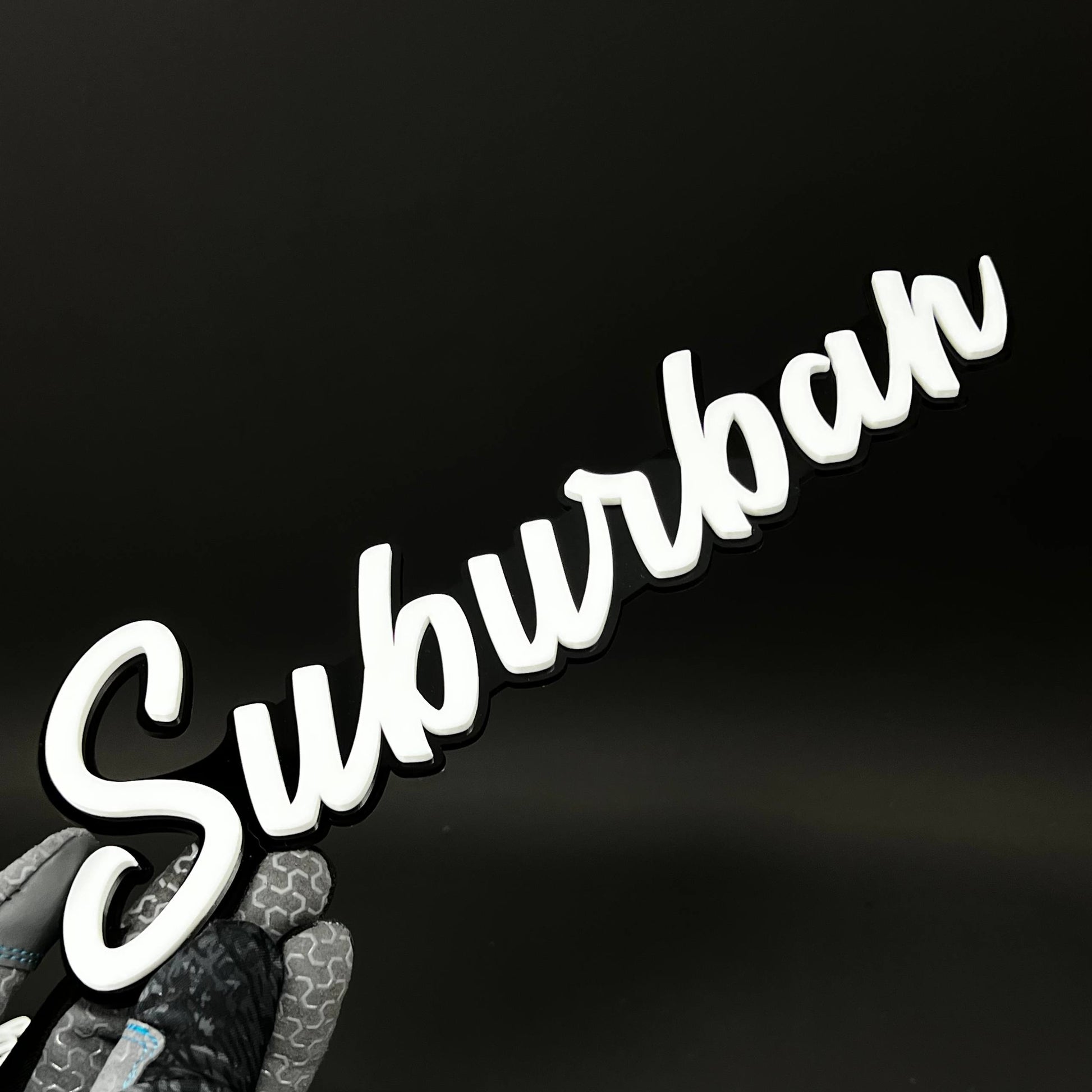 1PC Suburban 3D Acrylic Badge - Car Truck Emblem Fender Tailgate Trunk Sticker
