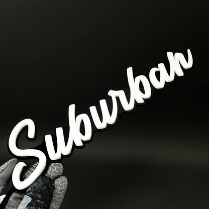 1PC Suburban 3D Acrylic Badge - Car Truck Emblem Fender Tailgate Trunk Sticker