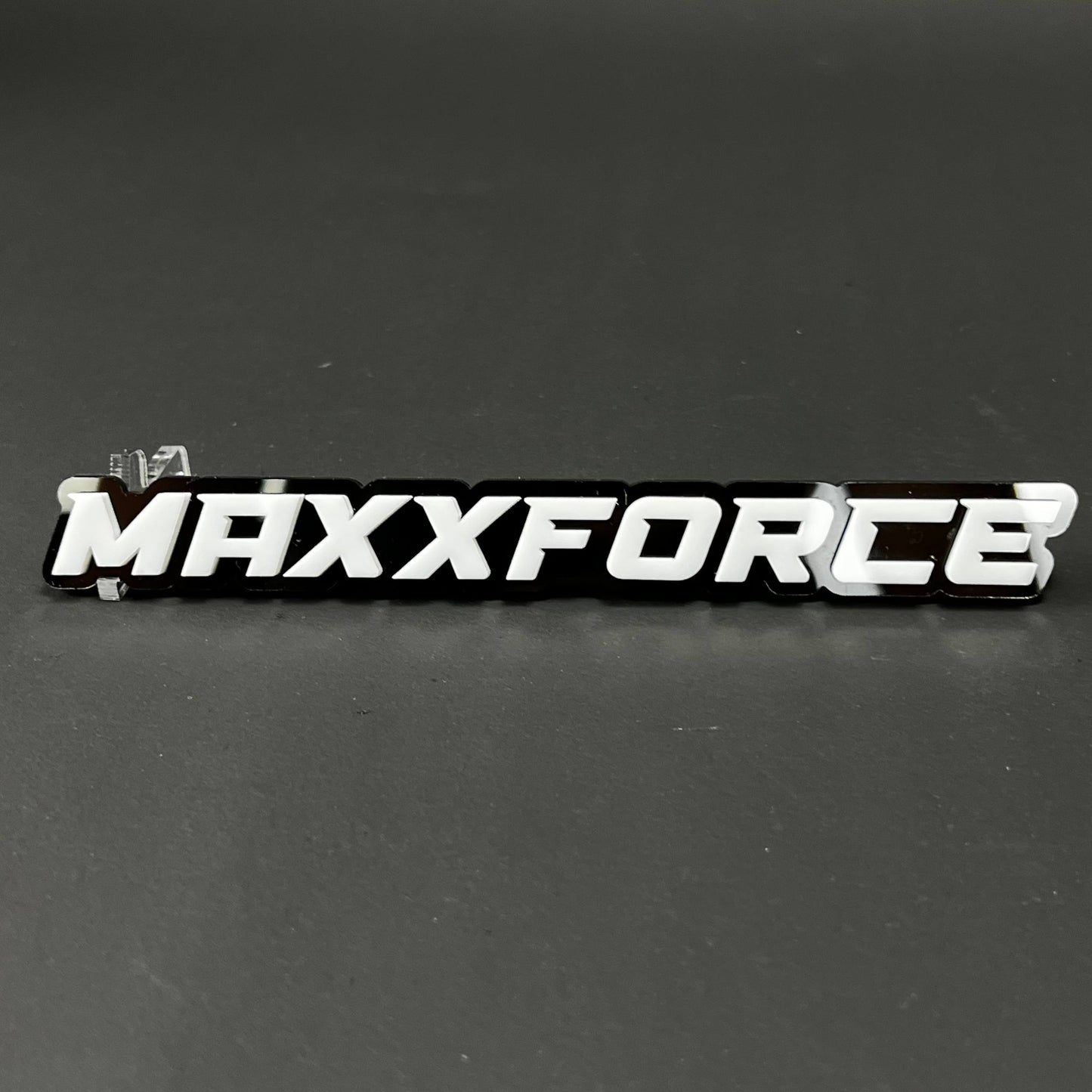 1PC MAXXFORCE 3D Acrylic Badge - Car Truck Emblem Fender Tailgate Trunk Sticker
