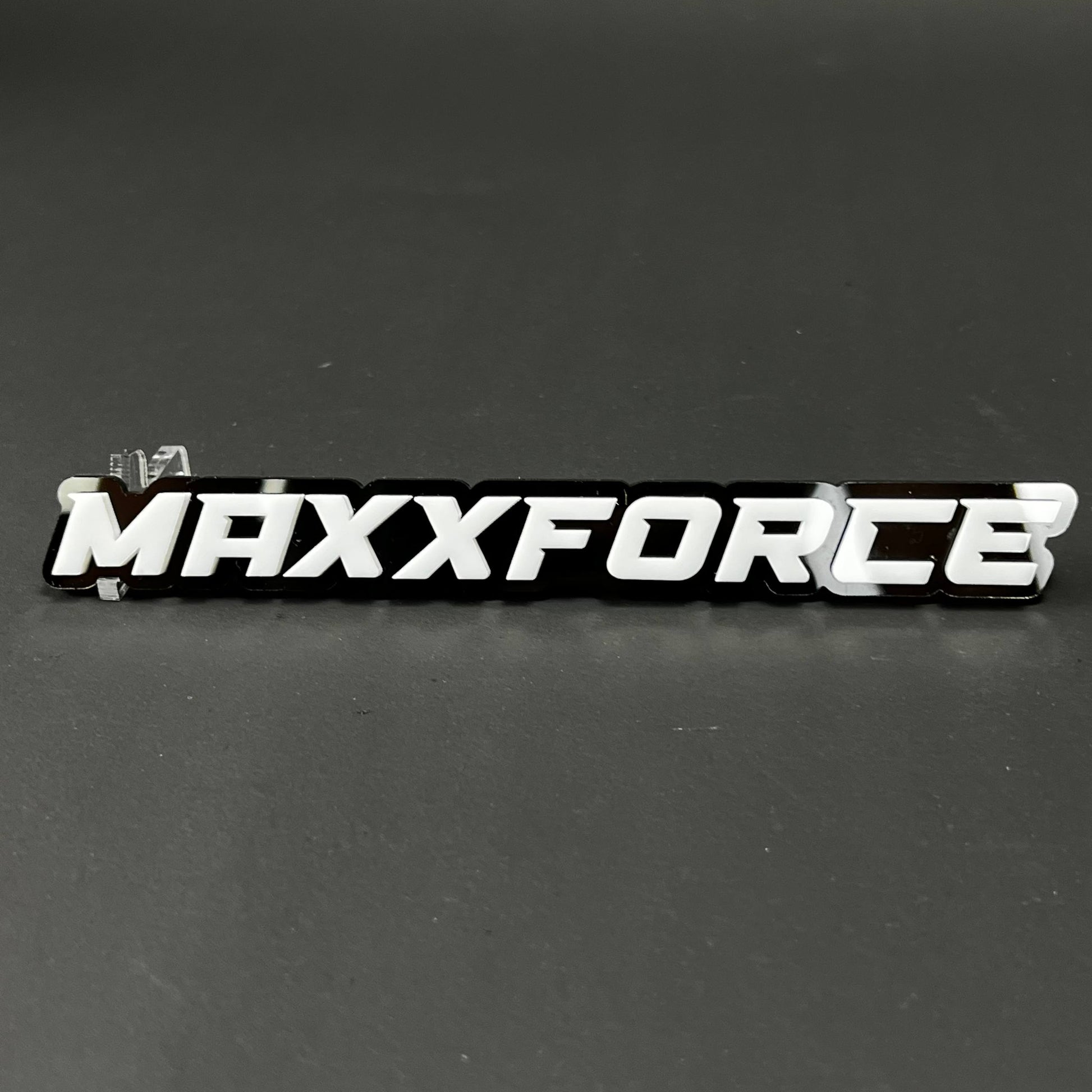1PC MAXXFORCE 3D Acrylic Badge - Car Truck Emblem Fender Tailgate Trunk Sticker