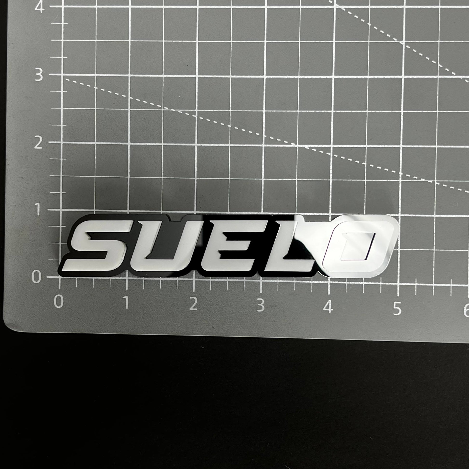 1PC SUELO 3D Acrylic Badge - Car Truck Emblem Fender Tailgate Trunk Sticker