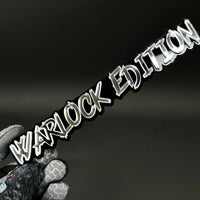 1PC WARLOCK EDITION 3D Acrylic Badge - Car Truck Emblem Fender Sticker