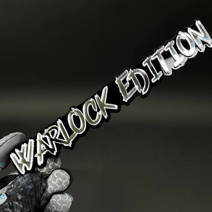1PC WARLOCK EDITION 3D Acrylic Badge - Car Truck Emblem Fender Sticker