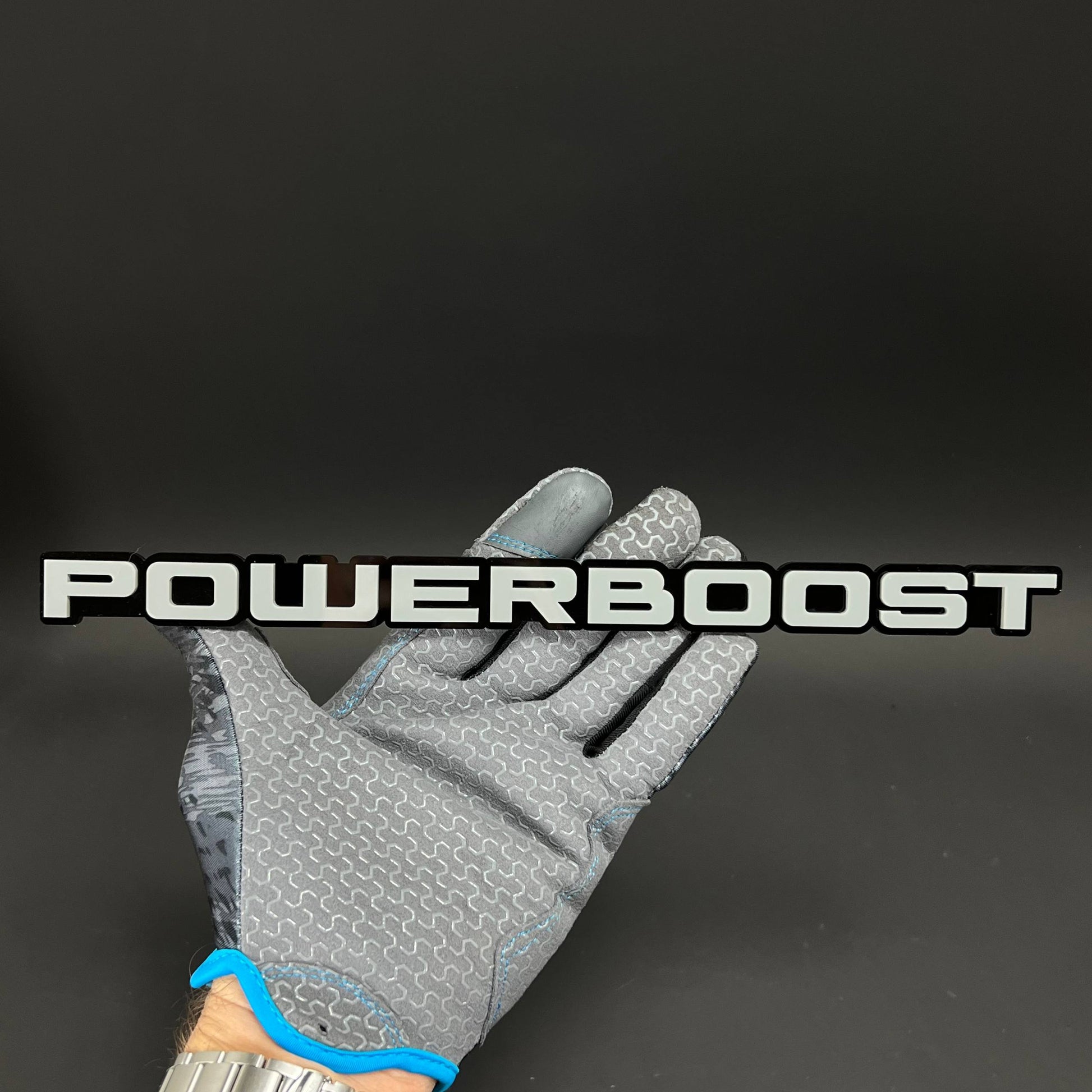 1PC POWERBOOST 3D Acrylic Badge - Car Truck Emblem Fender Tailgate Trunk Sticker