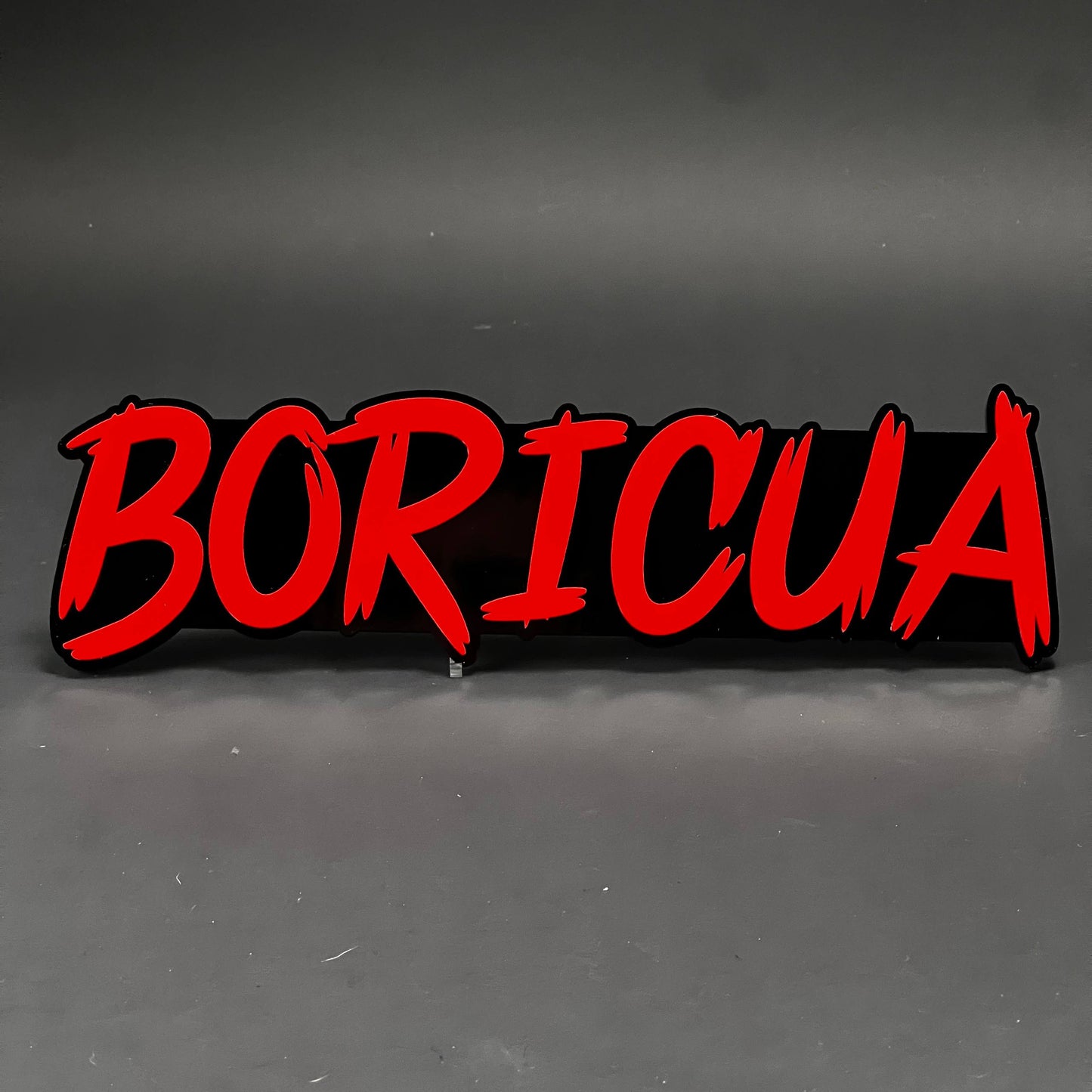 1PC BORICUA 3D Acrylic Badge - Car Truck Emblem Fender Tailgate Trunk Sticker