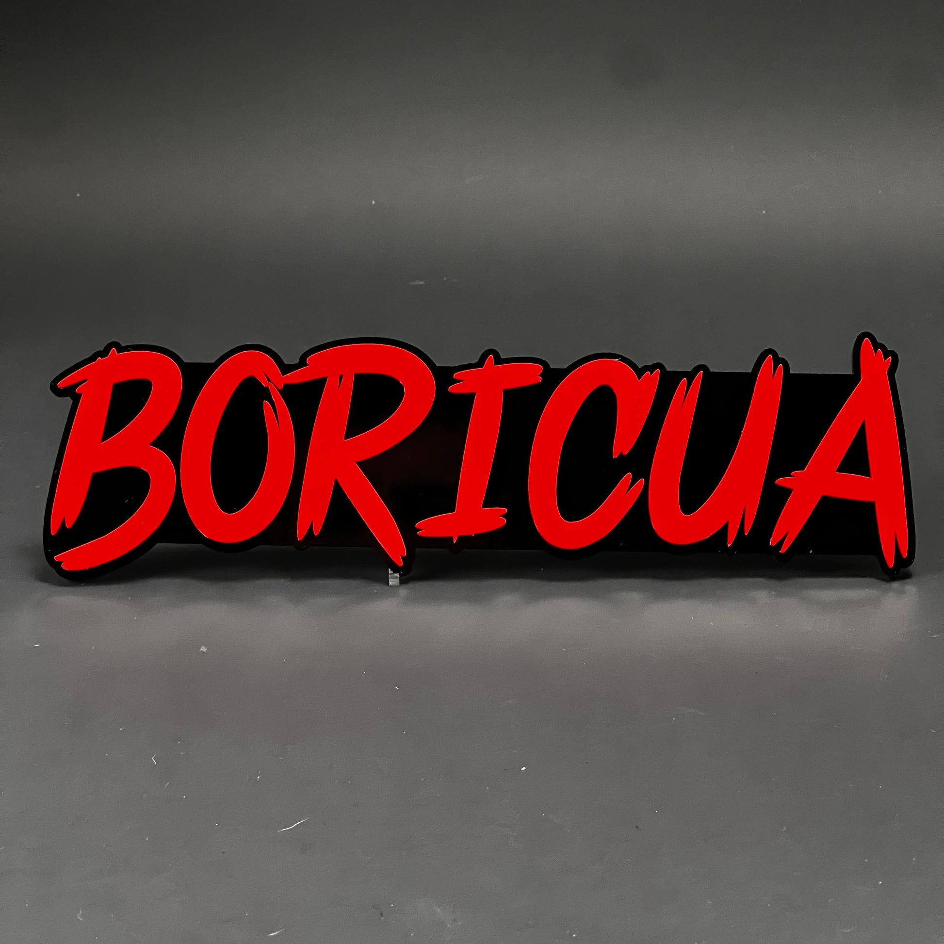 1PC BORICUA 3D Acrylic Badge - Car Truck Emblem Fender Tailgate Trunk Sticker