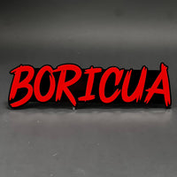 1PC BORICUA 3D Acrylic Badge - Car Truck Emblem Fender Tailgate Trunk Sticker