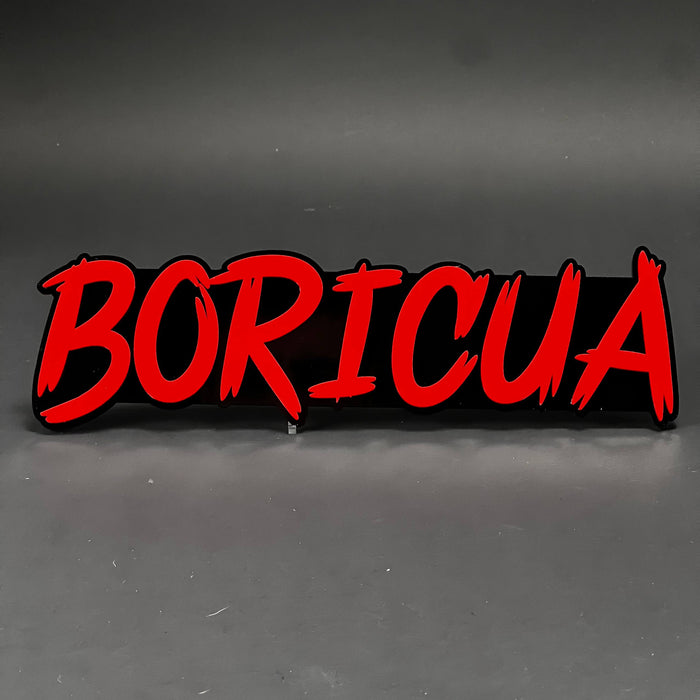 1PC BORICUA 3D Acrylic Badge - Car Truck Emblem Fender Tailgate Trunk Sticker