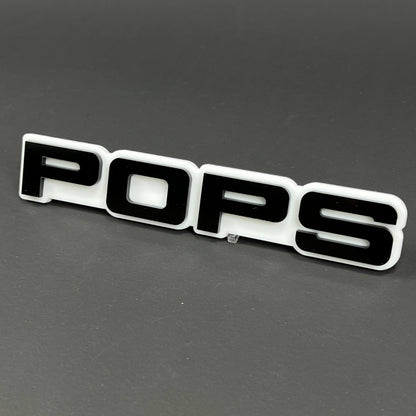 1PC POPS 3D Acrylic Badge - Car Truck Emblem Fender Tailgate Trunk Sticker