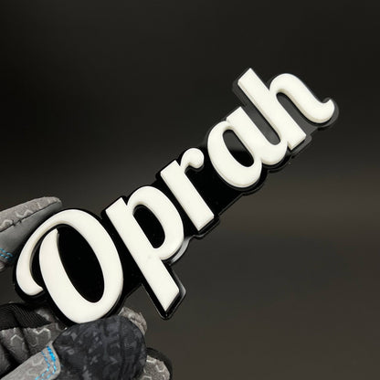 1PC Oprah 3D Acrylic Badge - Car Truck Emblem Fender Tailgate Trunk Sticker