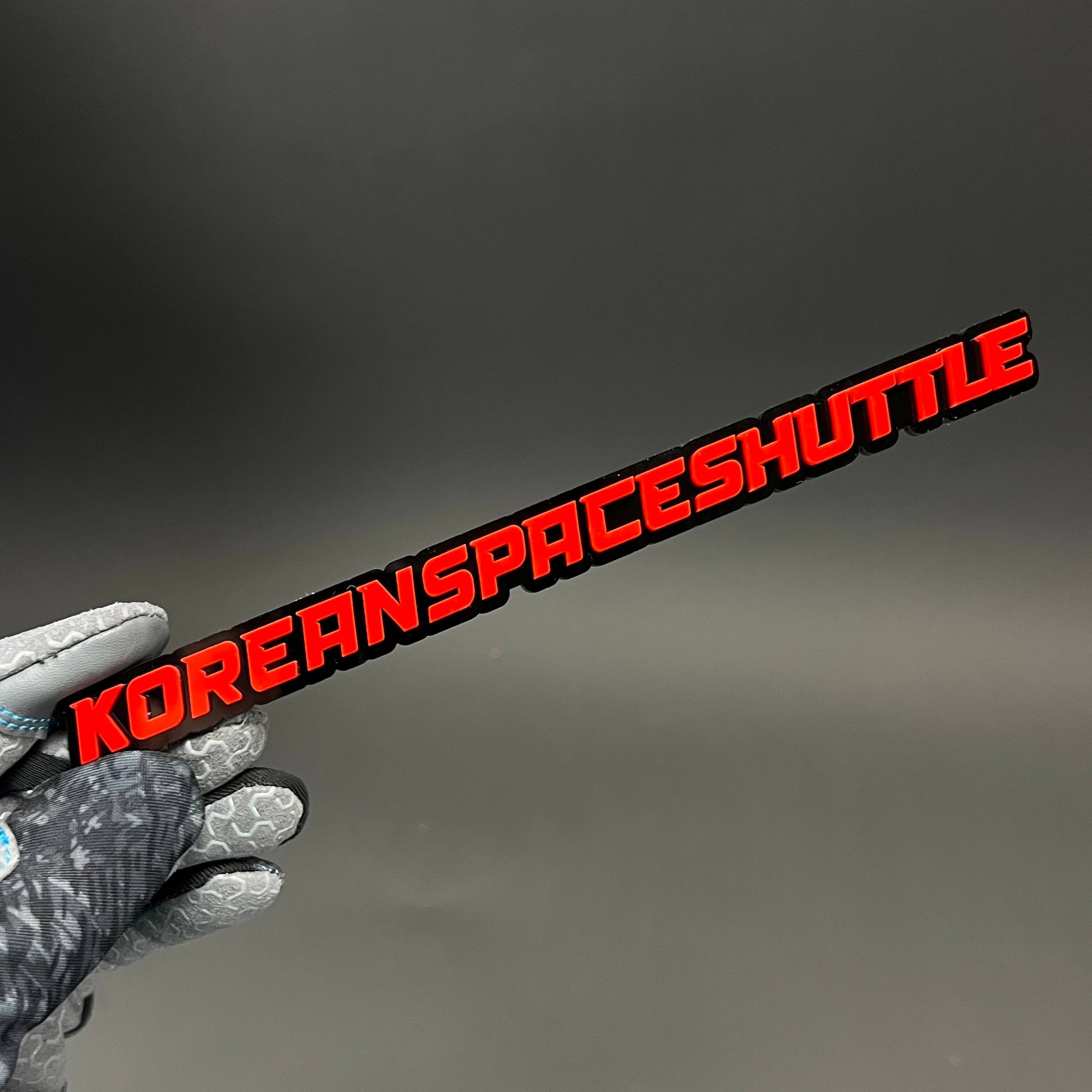 1PC KOREANSPACESHUTTLE 3D Acrylic Badge - Car Truck Emblem Fender Sticker