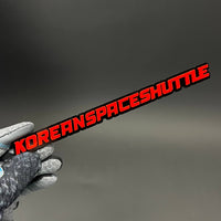 1PC KOREANSPACESHUTTLE 3D Acrylic Badge - Car Truck Emblem Fender Sticker