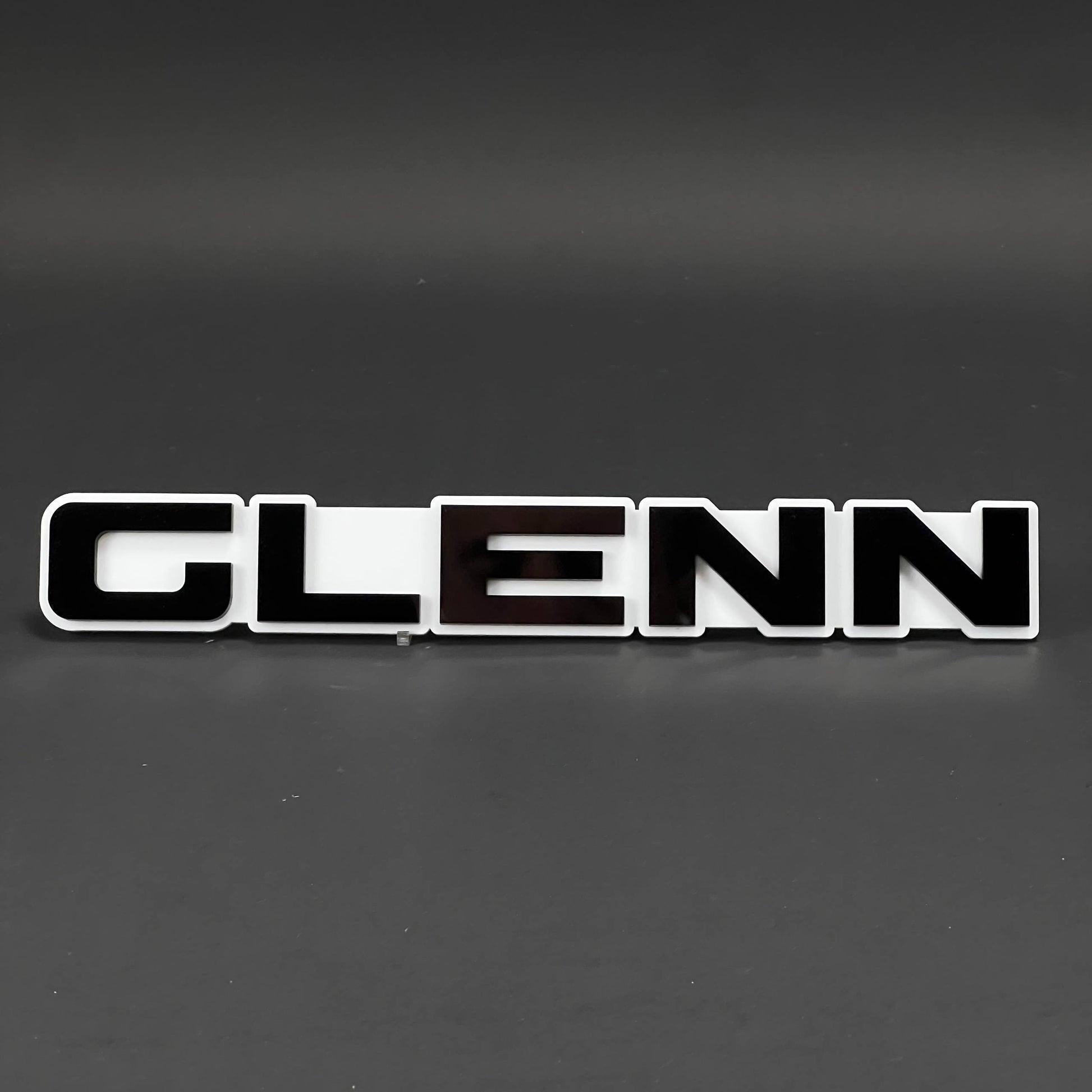 1PC GLENN 3D Acrylic Badge - Car Truck Emblem Fender Tailgate Trunk Sticker