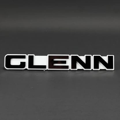 1PC GLENN 3D Acrylic Badge - Car Truck Emblem Fender Tailgate Trunk Sticker