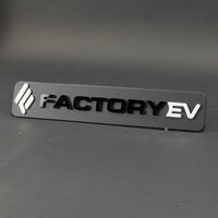1PC FACTORY EV 3D Acrylic Badge - Car Truck Emblem Fender Tailgate Trunk Sticker