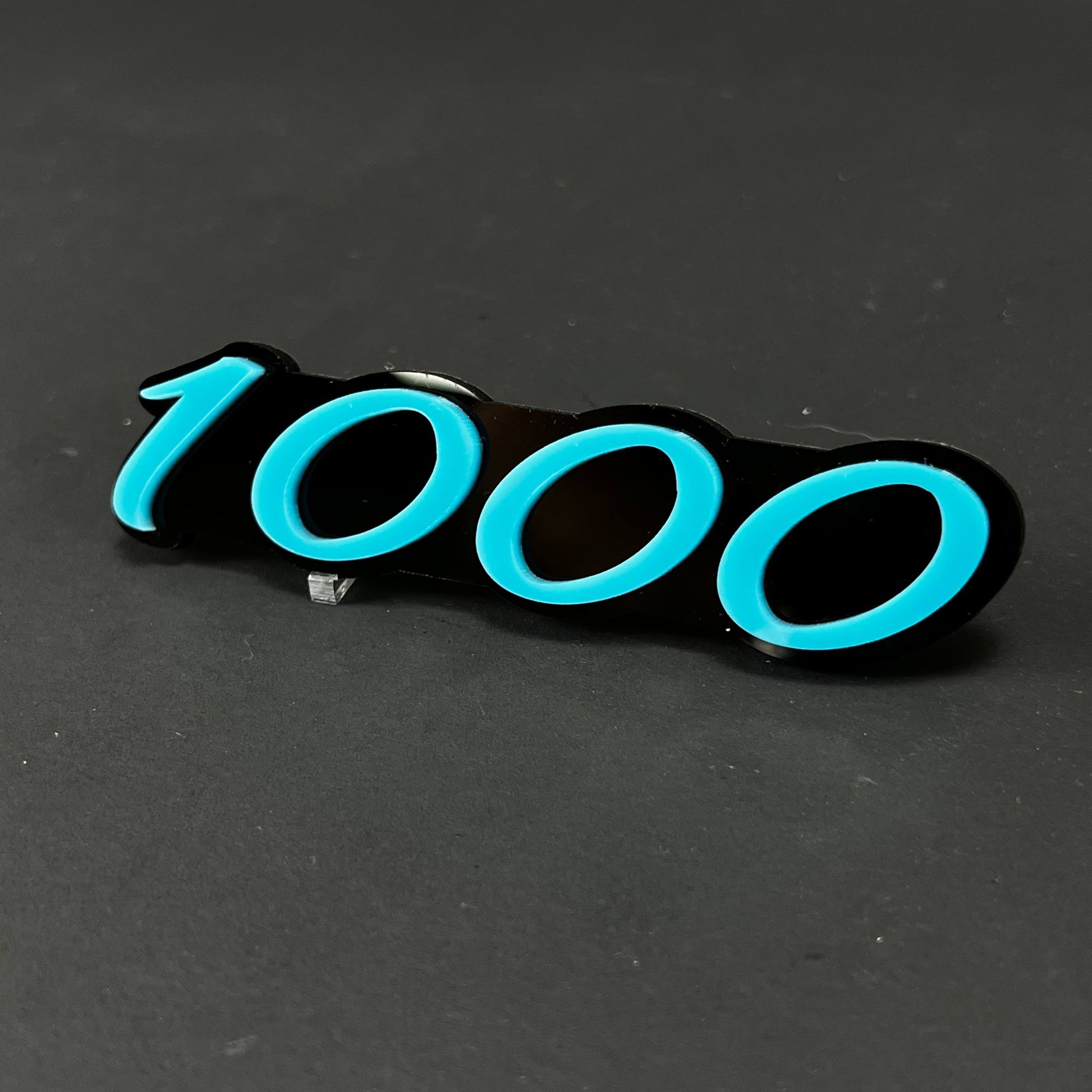 1PC 1000 3D Acrylic Badge - Car Truck Emblem Fender Tailgate Trunk Sticker