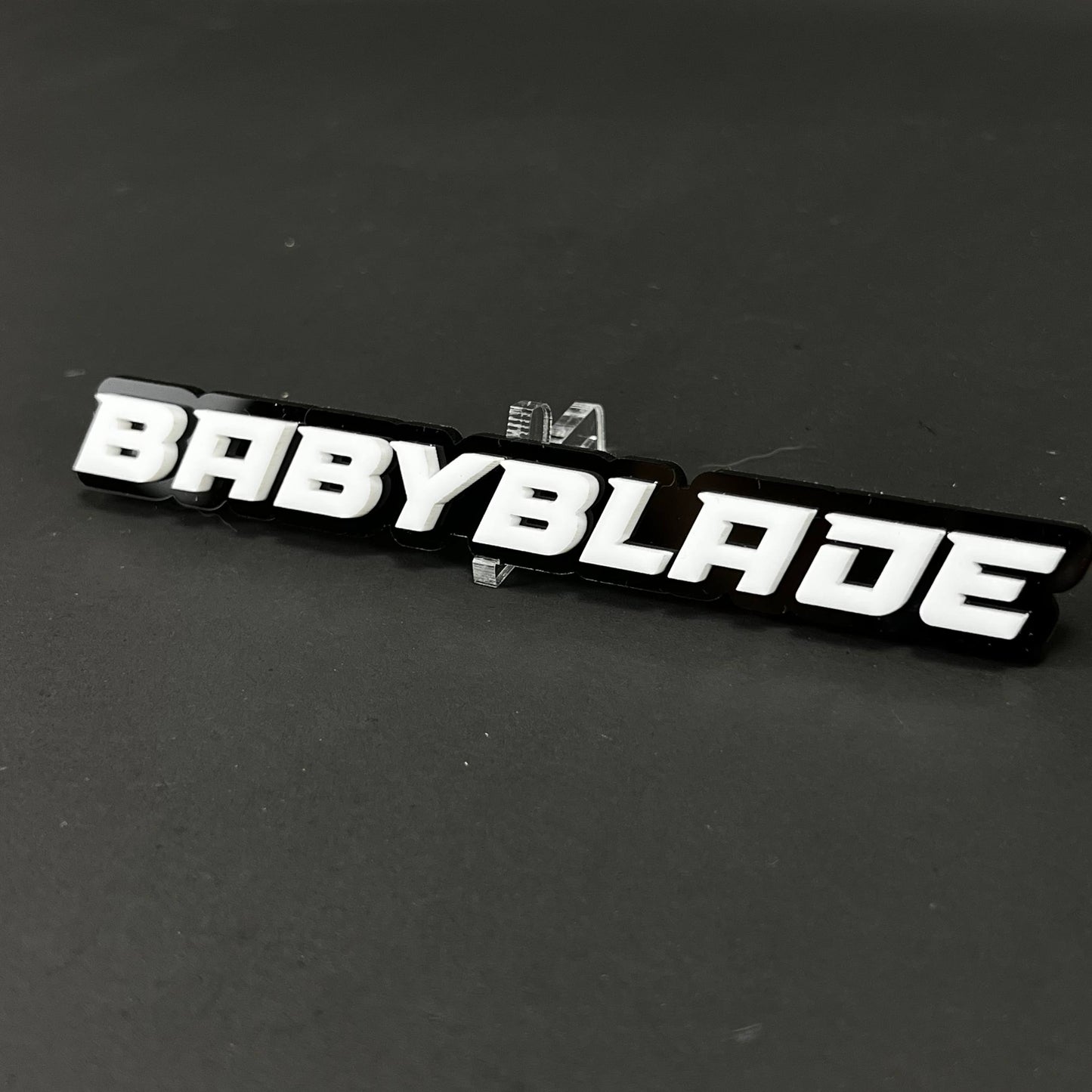 1PC BABYBLADE 3D Acrylic Badge - Car Truck Emblem Fender Tailgate Trunk Sticker