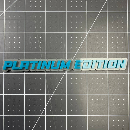 Platinum Edition 3D Acrylic Badge - Car Truck Emblem Fender Tailgate Trunk Sticker