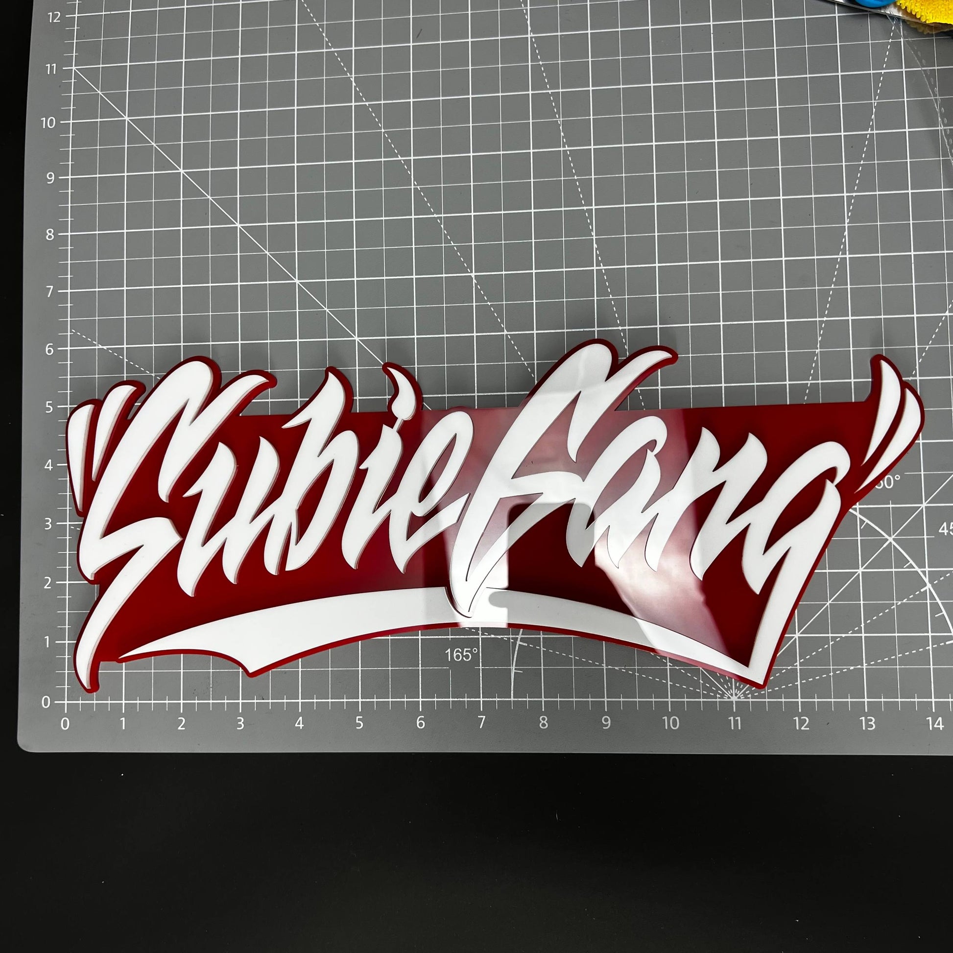 1PC SubieGang 3D Acrylic Badge - Car Truck Emblem Fender Tailgate Trunk Sticker