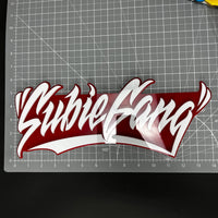 1PC SubieGang 3D Acrylic Badge - Car Truck Emblem Fender Tailgate Trunk Sticker