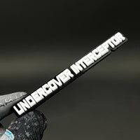 1PC UNDERCOVER INTERCEPTOR 3D Acrylic Badge - Car Truck Emblem Fender Sticker