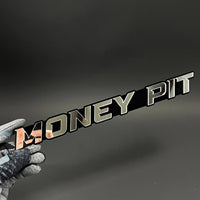 1PC MONEY PIT 3D Acrylic Badge - Car Truck Emblem Fender Tailgate Trunk Sticker