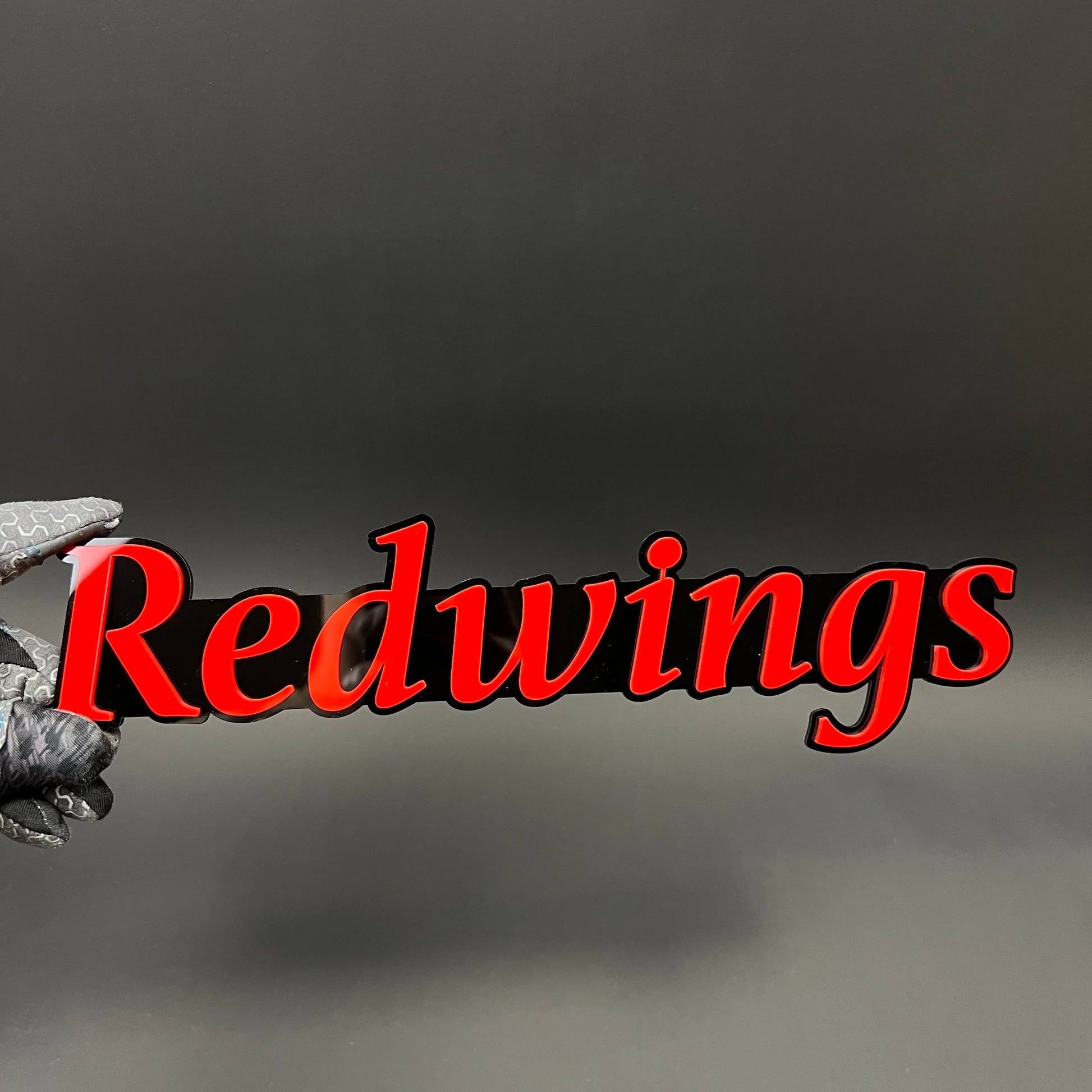 1PC Redwings 3D Acrylic Badge - Car Truck Emblem Fender Tailgate Trunk Sticker
