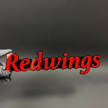 1PC Redwings 3D Acrylic Badge - Car Truck Emblem Fender Tailgate Trunk Sticker