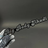 1PC Big Body Jihadi 3D Acrylic Badge - Car Truck Emblem Fender Sticker
