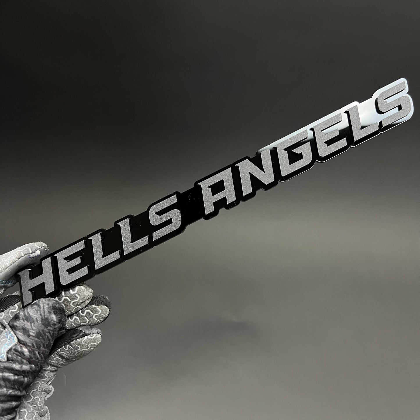 1PC HELLS ANGELS 3D Acrylic Badge - Car Truck Emblem Fender Sticker
