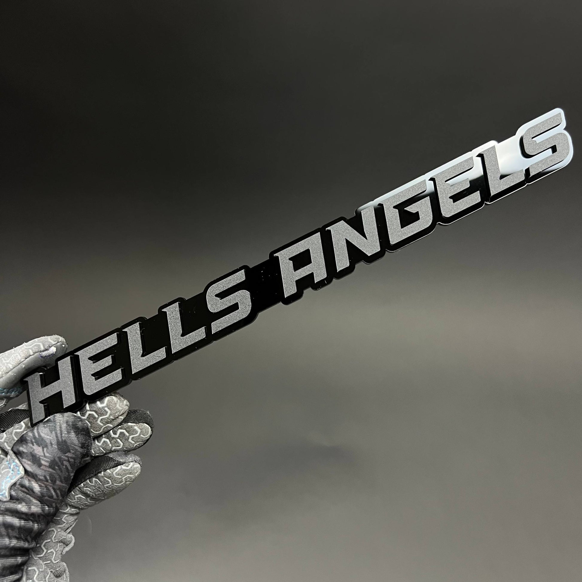 1PC HELLS ANGELS 3D Acrylic Badge - Car Truck Emblem Fender Sticker