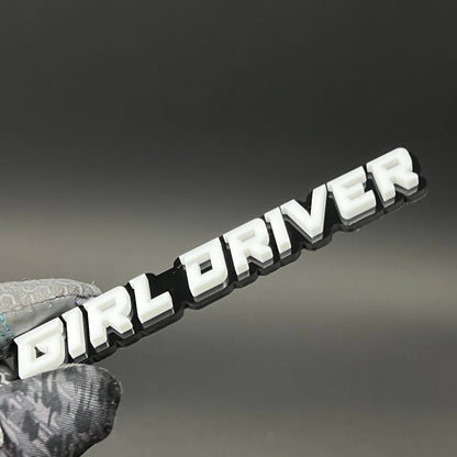 1PC GIRL DRIVER 3D Acrylic Badge - Car Truck Emblem Fender Sticker