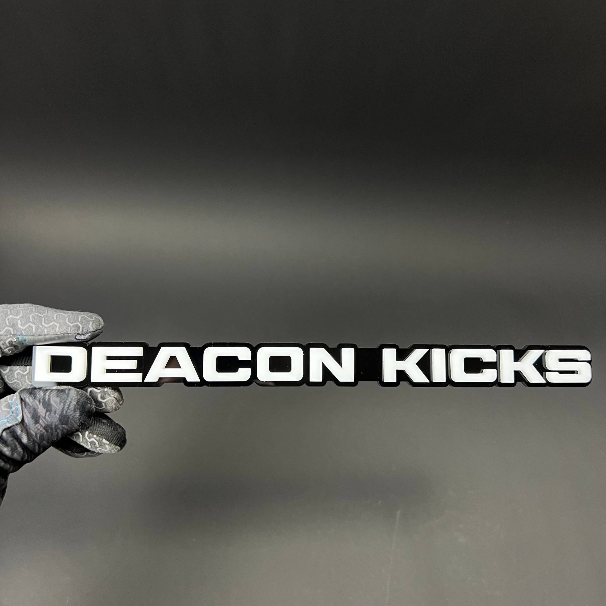 1PC DEACON KICKS 3D Acrylic Badge - Car Truck Emblem Fender Sticker