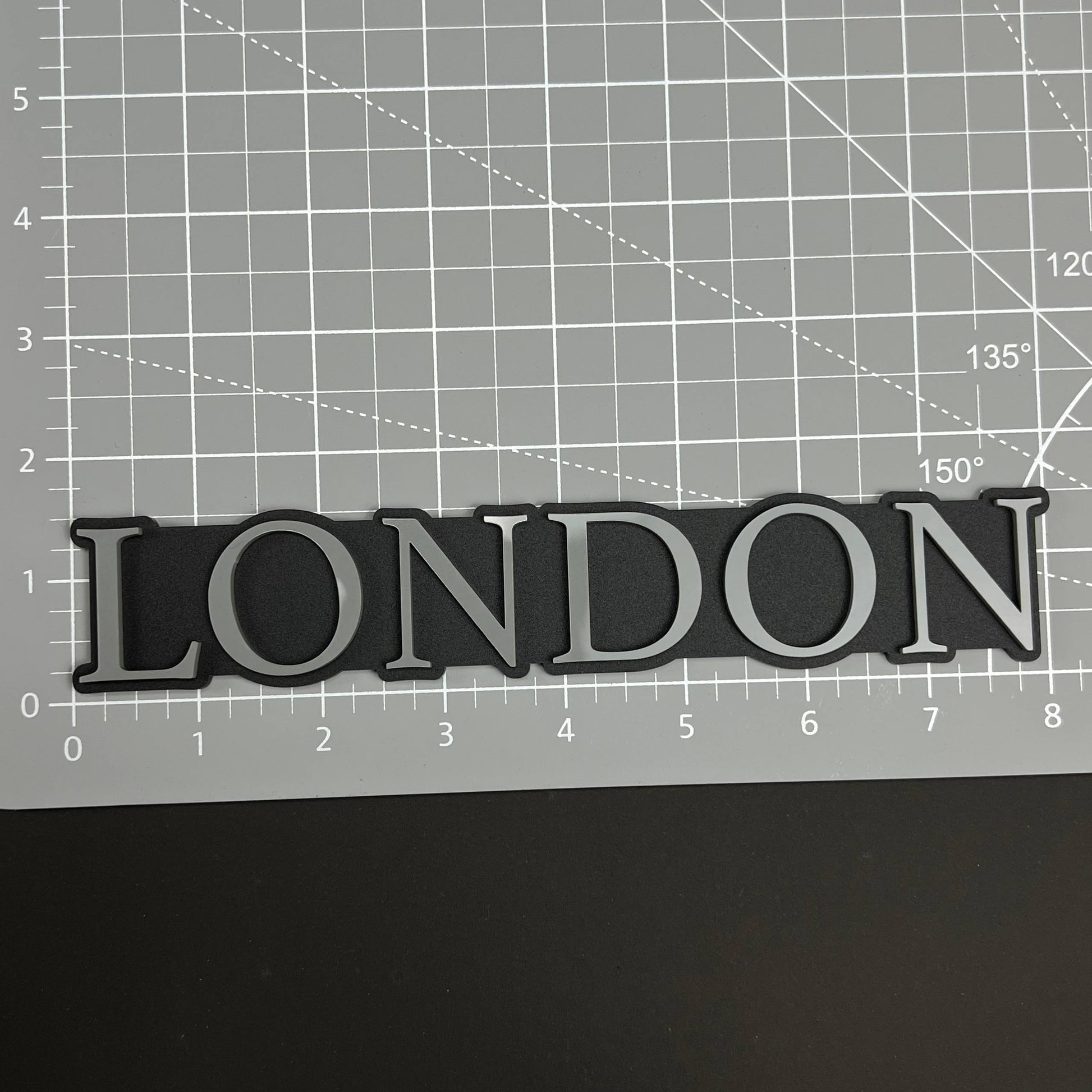 1PC LONDON (White) 3D Acrylic Badge - Car Truck Emblem Fender Tailgate Trunk Sticker
