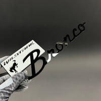1PC Bronco Wildtrak (Silver) 3D Acrylic Badge - Car Truck Emblem Fender Tailgate Trunk Sticker
