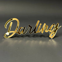 1PC Darling 3D Acrylic Badge - Car Truck Emblem Fender Tailgate Trunk Sticker