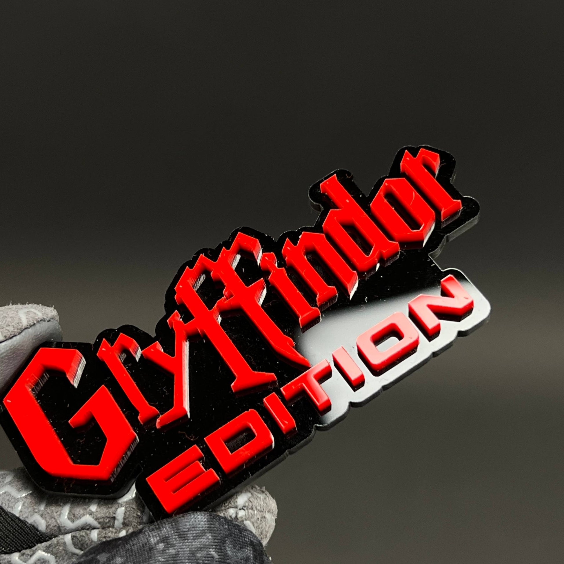 1PC Gryffindor EDITION 3D Acrylic Badge - Car Truck Emblem Fender Sticker